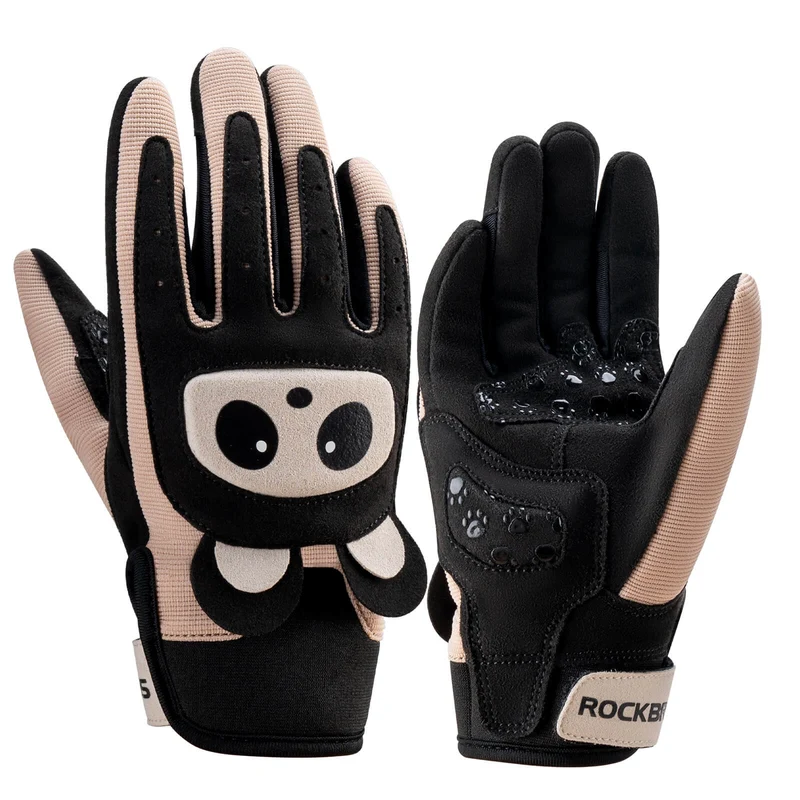 ROCKBROS Kinder Fahrradhandschuhe Atmungsaktiv & Rutschfest Mit SBR-Schutz