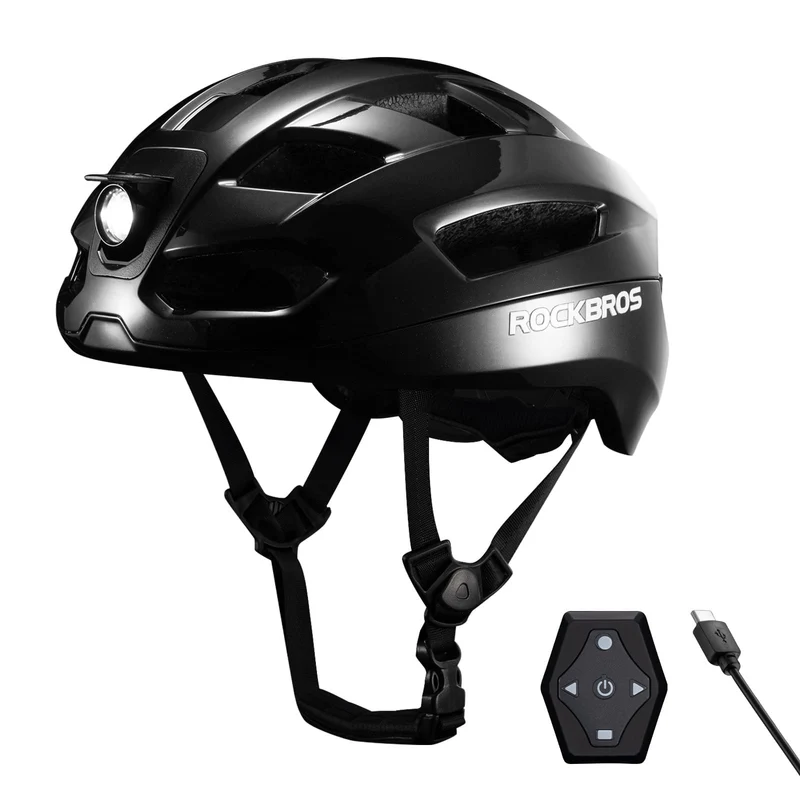 Fernsteuerbarer Smart Fahrradhelm mit Licht
