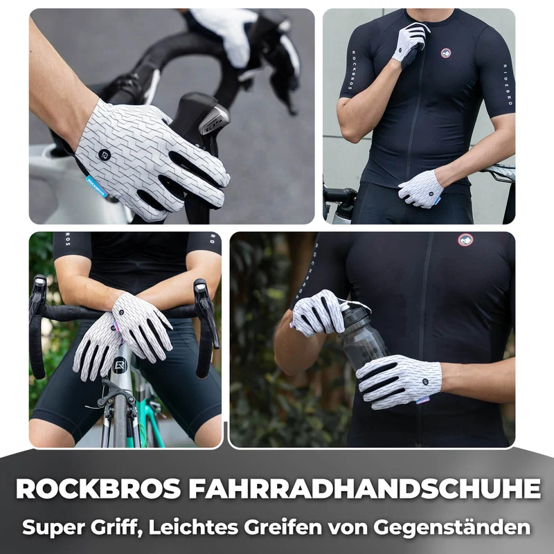 ROCKBROS Fahrradhandschuhe mit Touchfunktion