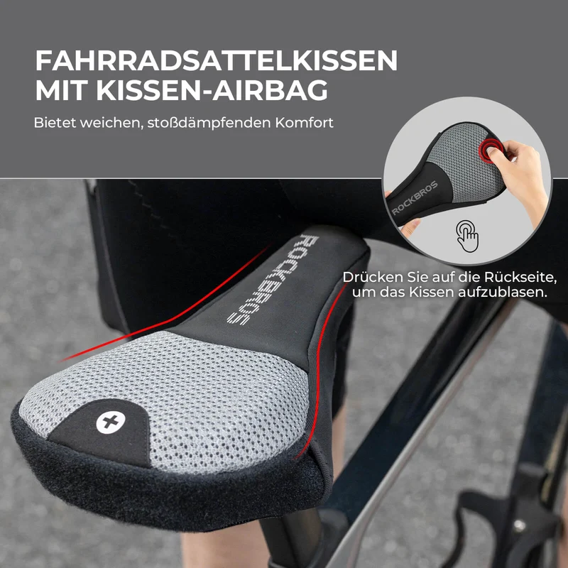 Fahrrad Aufblasbarer Sattelbezug Gepolstert mit Überzug