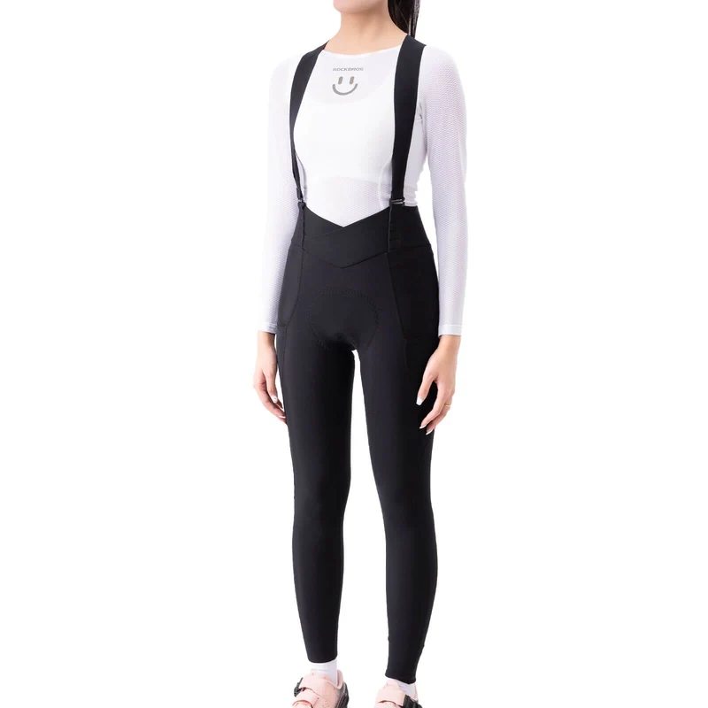TVI Damen Trägerhose Fahrradhose Gepolstert Stoßfeste Thermo