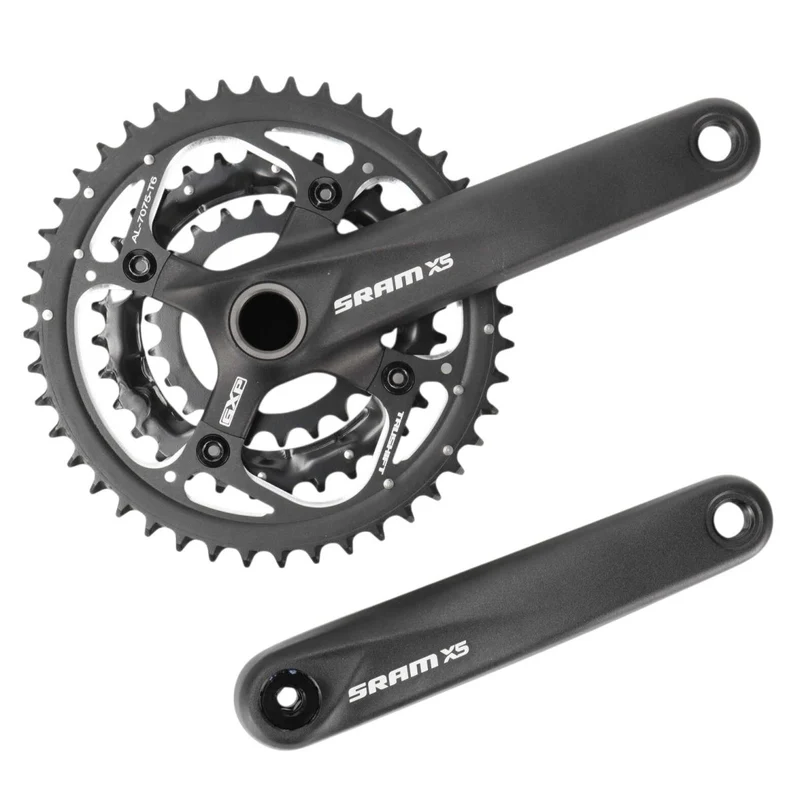 SRAM X5 GXP Kurbelgarnitur 175 mm | 3x9-fach | 22/32/44 Zähne | schwarz