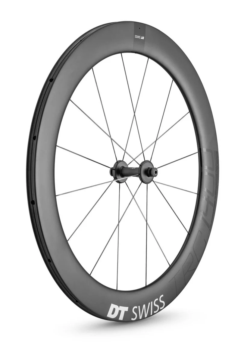 DT Swiss TRC 1400 DICUT 65 T Vorderrad 28" | Tubular | 9x100 mm Bolt-on | Carbon Aero Bahnrad
