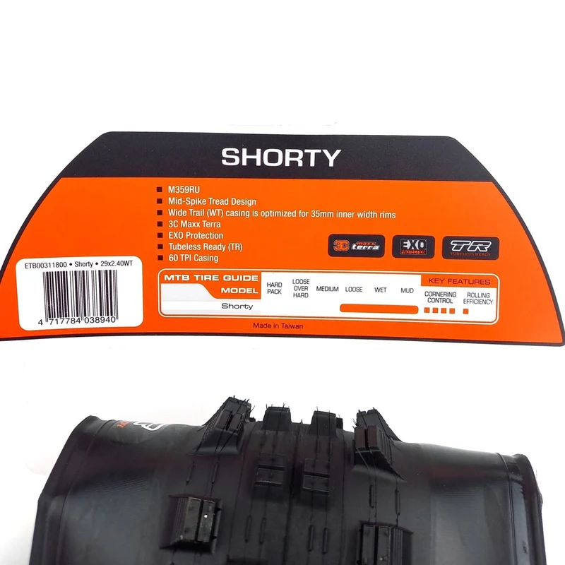 Maxxis Shorty Faltreifen 29x2.40 Zoll WT 3C MaxxTerra TR EXO