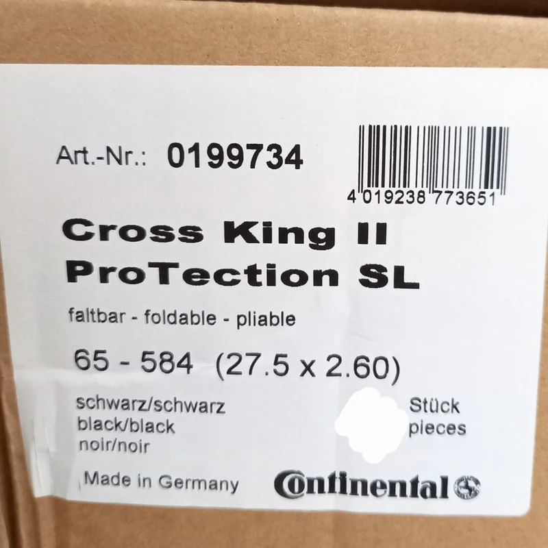 Continental Cross King II Faltreifen 27,5x2.60 Zoll ProTection SL Tubeless