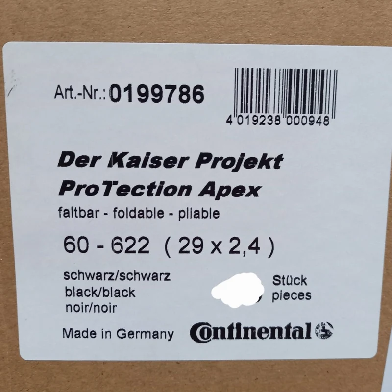 Continental Der Kaiser Project 2.4 Faltreifen 29 Zoll ProTection Apex Tubeless