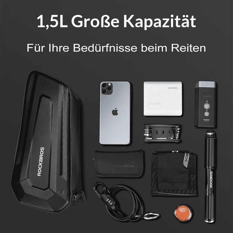 ROCKBROS Rahmentasche Fahrradtasche für MTB, Rennräder 1,5L / 2,5L