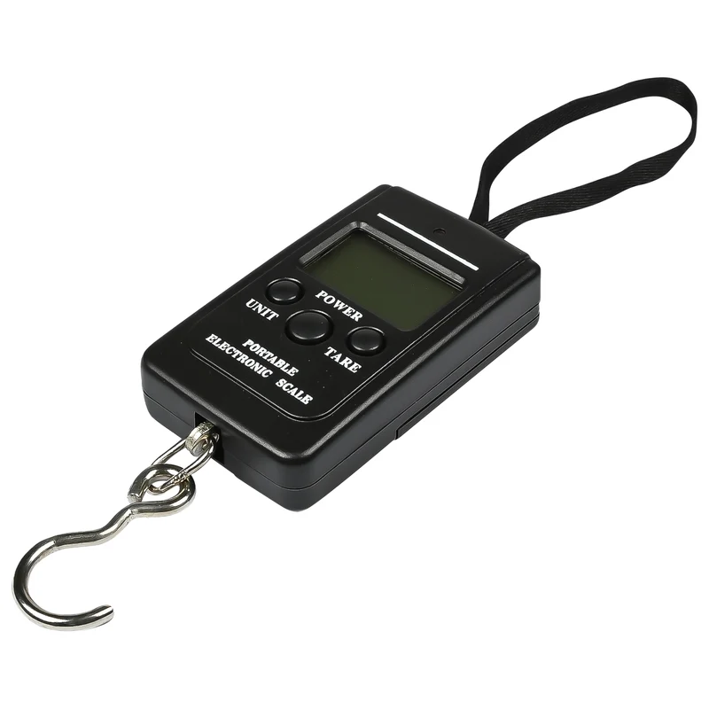 Digitale Kofferwaage 40 kg – Messbereich max. 50 kg (10-Gramm-Schritte), Einheiten KG/Jin/Lb/oz