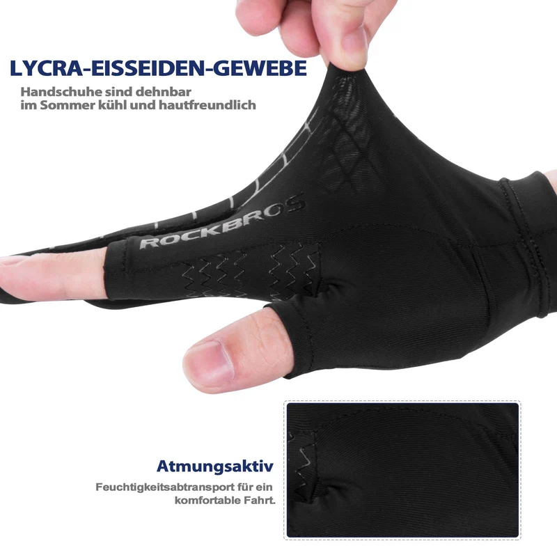 ROCKBROS Sommer atmungsaktive Sport-Radhandschuhe für Männer und Frauen