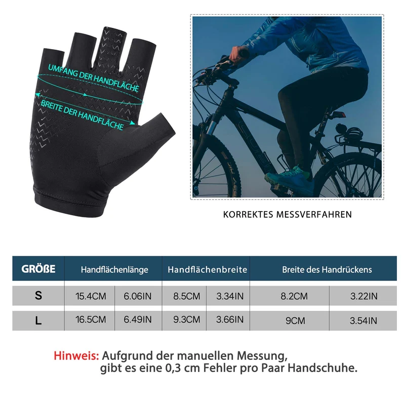 ROCKBROS Sommer atmungsaktive Sport-Radhandschuhe für Männer und Frauen