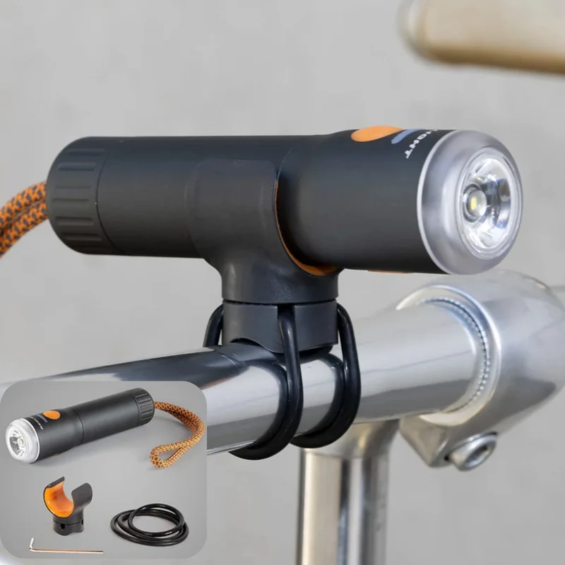 Lampe torche amovible sur guidon de vélo Reelight LUX light 700