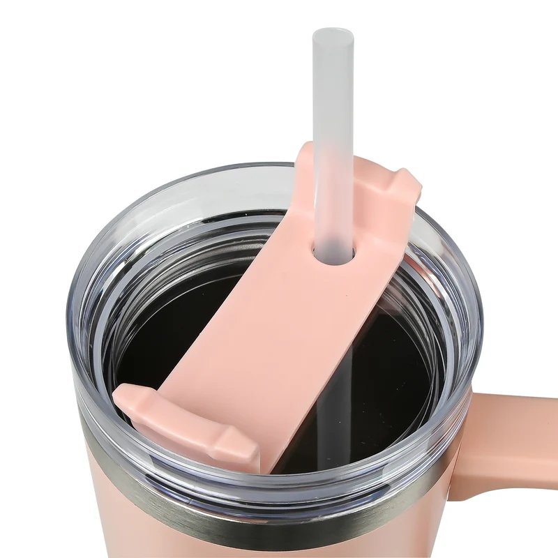 Thermosbecher 900 ml rosa – Höhe 24,5 cm, Durchmesser ø 8,9 - 7,2 cm, Fassungsvermögen 900 ml