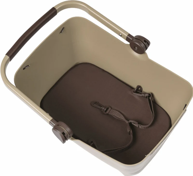 B-Ware - Basil Buddy MIK 2.0, Gepäckträgerkorb MIK für Hund/Tier biscotti brown (Gebrauchtware)