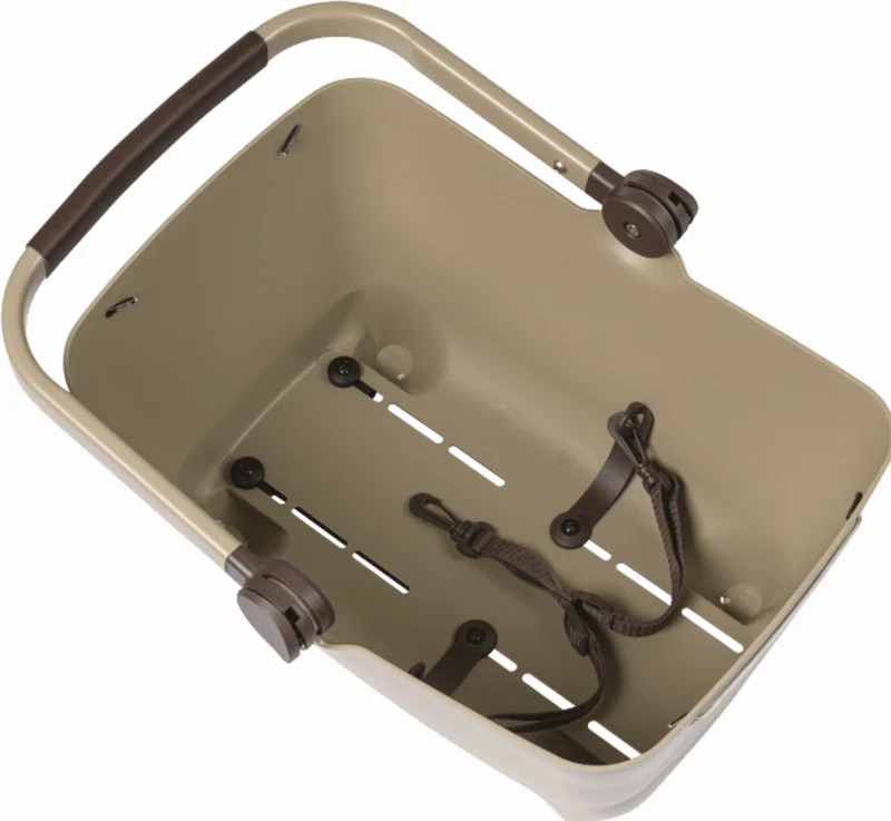 B-Ware - Basil Buddy MIK 2.0, Gepäckträgerkorb MIK für Hund/Tier biscotti brown (Gebrauchtware)