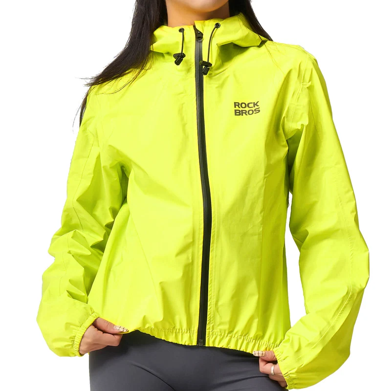 Neon Gelb Jacke Regenjacke Leicht Wasserdicht 0-15° Herren/Damen