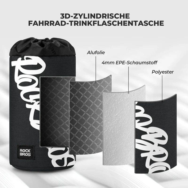 Fahrrad Lenkertasche Mini 1L für Trinkflaschen Ø9 cm