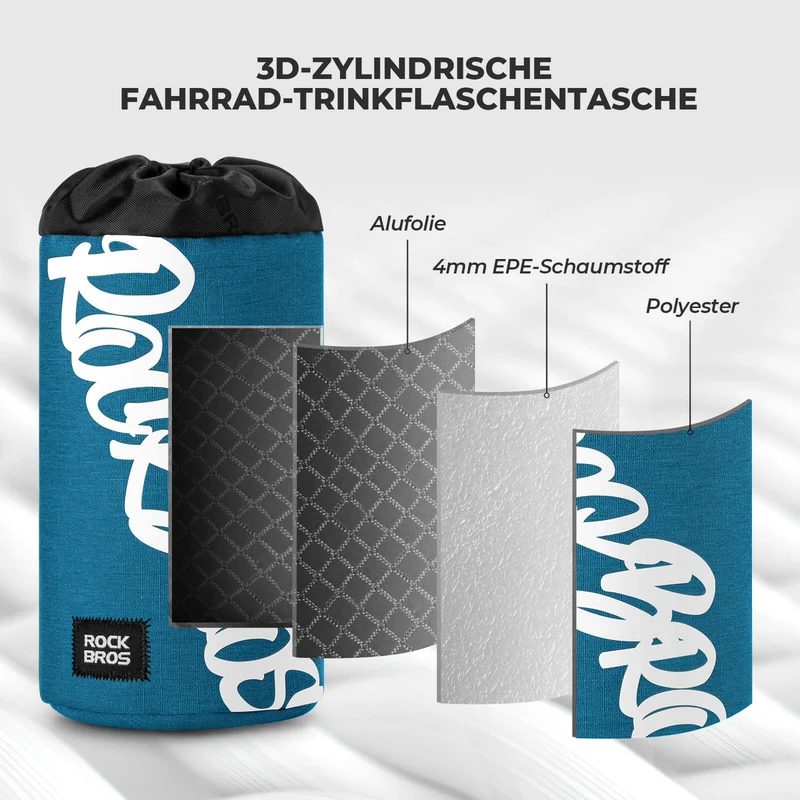 Fahrrad Lenkertasche Mini 1L für Trinkflaschen Ø9 cm