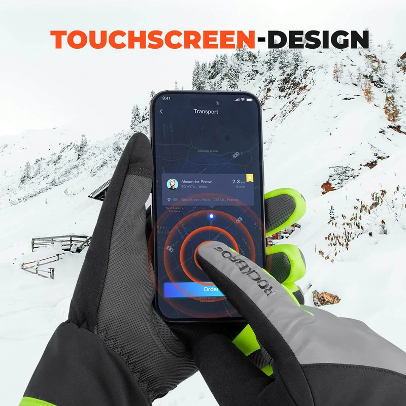 Winter Fahrradhandschuhe Touchscreen Warm Winddicht