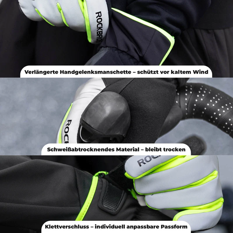 Winter Fahrradhandschuhe Touchscreen Warm Winddicht