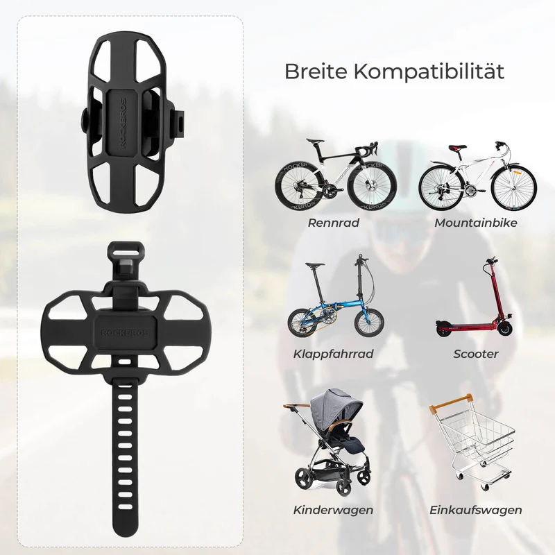 Fahrrad Handyhalterung Stoßdämpfend Kratzfest für 4"-7" Handy