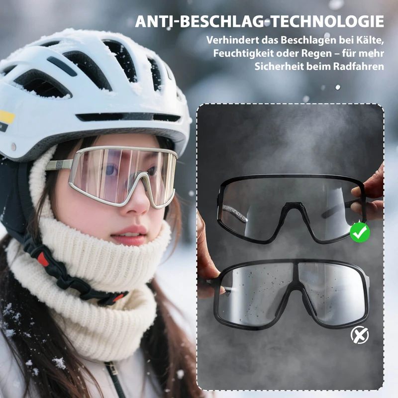 Anti-Beschlag Sonnenbrille Selbsttönend UV400 Schutz