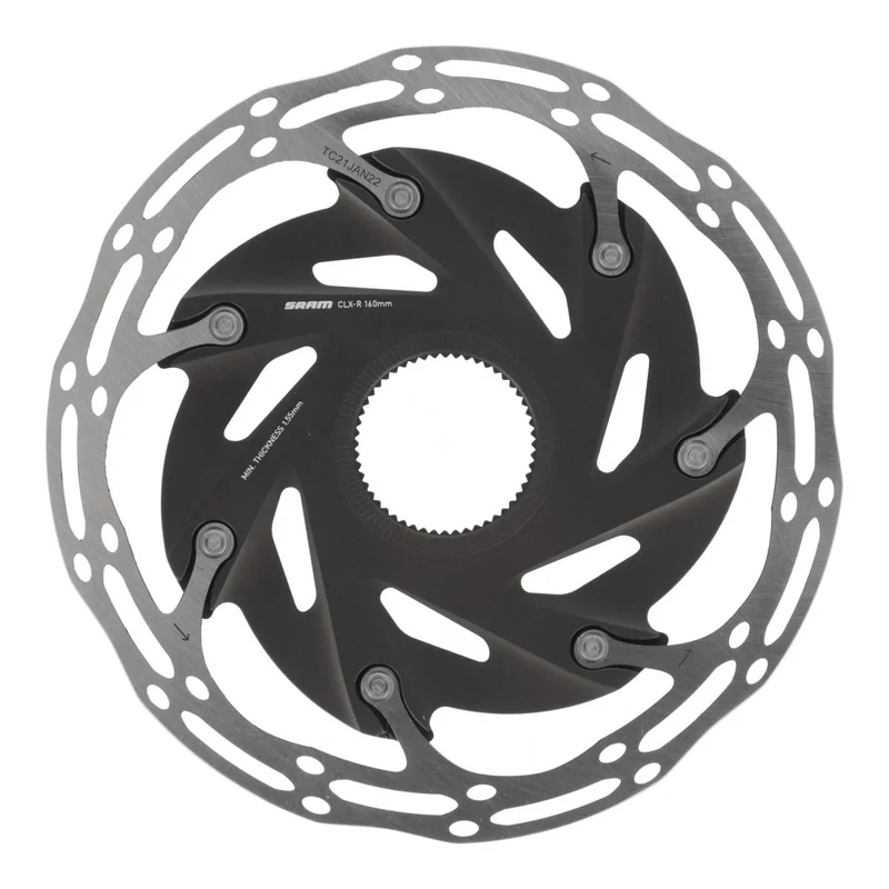 SRAM Centerline XR Bremsscheibe 160 mm | Center Lock | 2-teilig | Rounded Edges | Road / Gravel | ohne Lockring