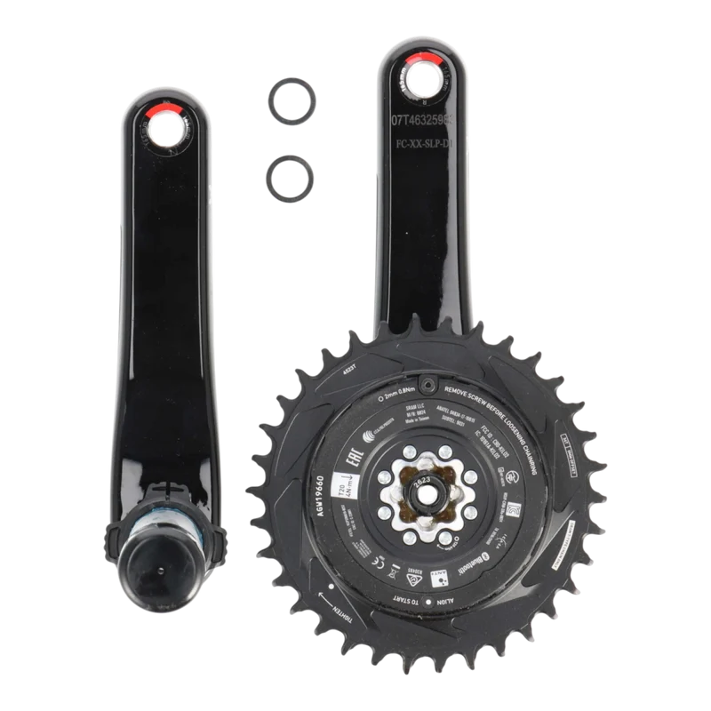 SRAM XX SL Eagle Transmission Powermeter Kurbel | DUB | 165 mm Kurbelarme | 34T Kettenblatt