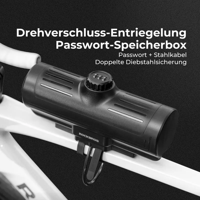 ROCKBROS Rahmen Box Abschließbare Fahrradbox Niemals Verformen/Sicher/Wasserdicht