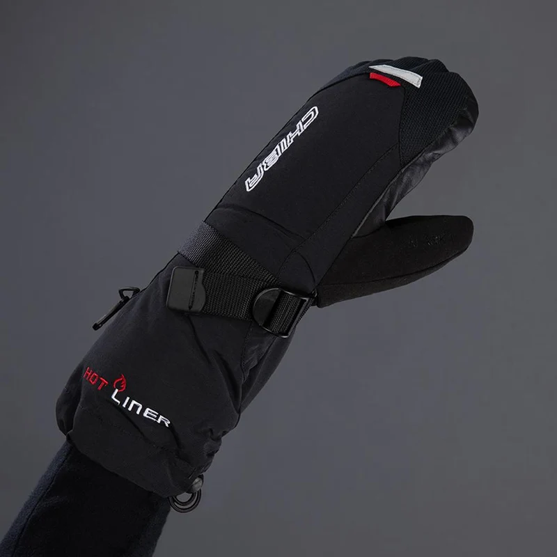 CHIBA Thermo Mitten - wasserdichte wintertaugliche Radhandschuhe, Größe 8, schwarz