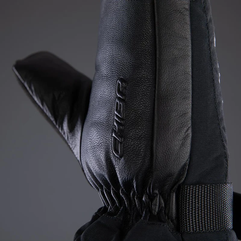 CHIBA Thermo Mitten - wasserdichte wintertaugliche Radhandschuhe, Größe 8, schwarz