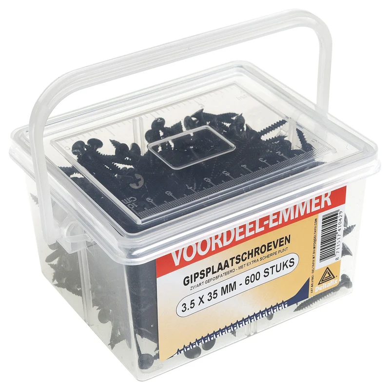 Deltafix Gipskartonschrauben 3,5 x 35 mm 600 Stück – Marke Deltafix, Typ Gipskartonschrauben