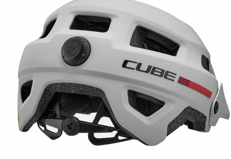 CUBE Helm FRISK Teamline grey´n´red´n´blue
