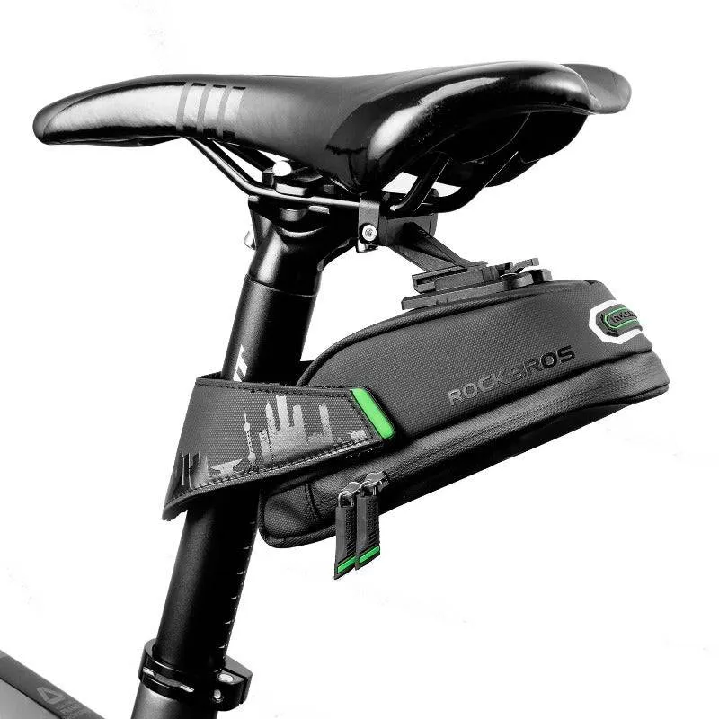 ROCKBROS Fahrrad Satteltasche mit Rücklichthalter wasserdicht 0.7L/0.9L