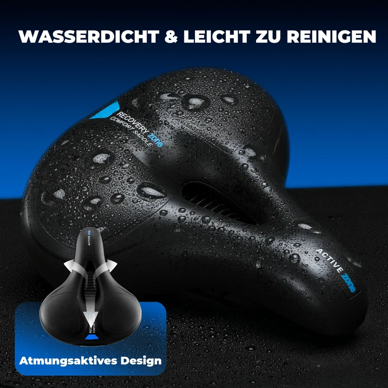 ROCKBROS wasserdicht Fahrradsattel für MTB & Rennrad aus Memory Foam