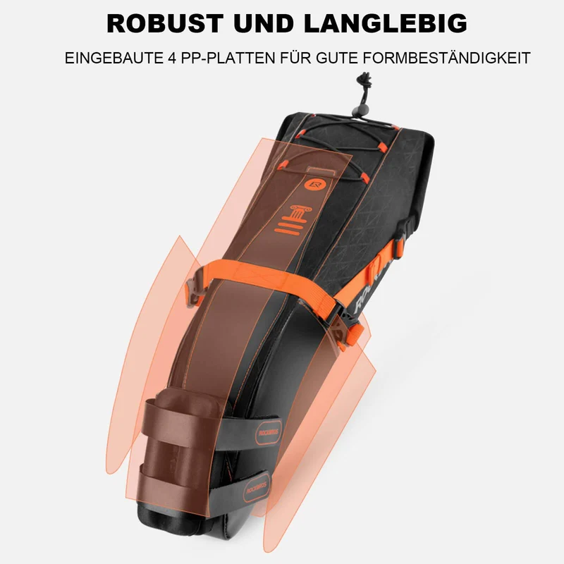 ROCKBROS Satteltasche wasserdichte Fahrradtasche für MTB Rennrad10L