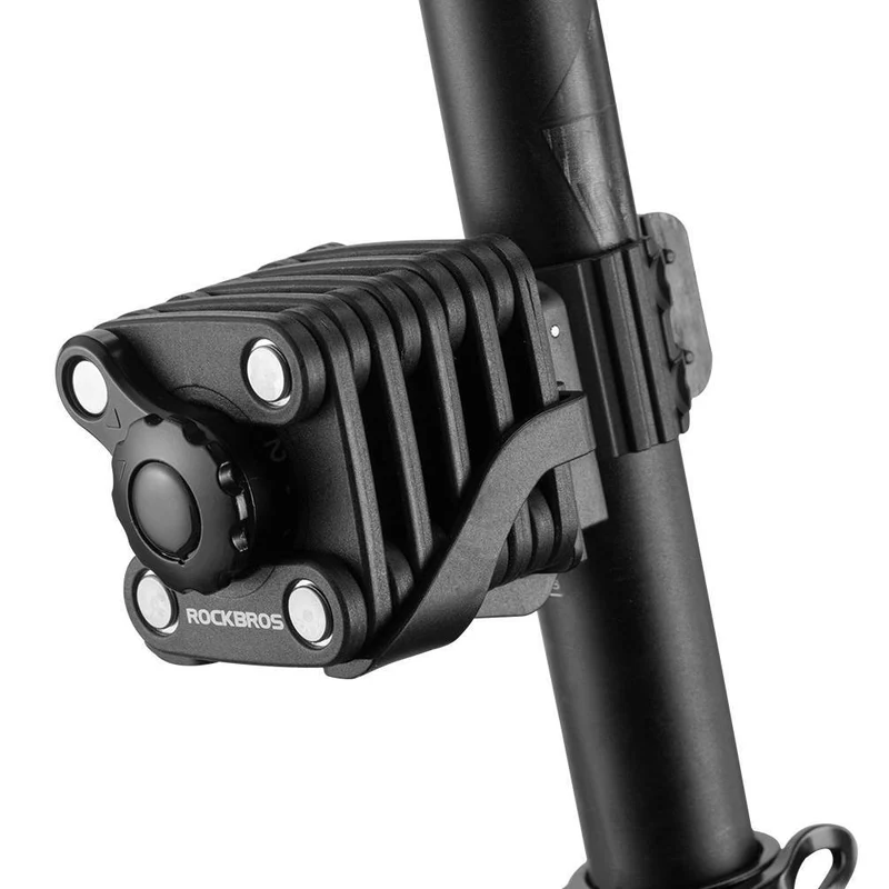 ROCKBROS Fahrradschloss Faltschloss 70 cm Lang Schwarz