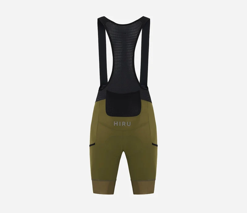 Hiru Advanced Cargo Kurze Trägerhose Herren Olive