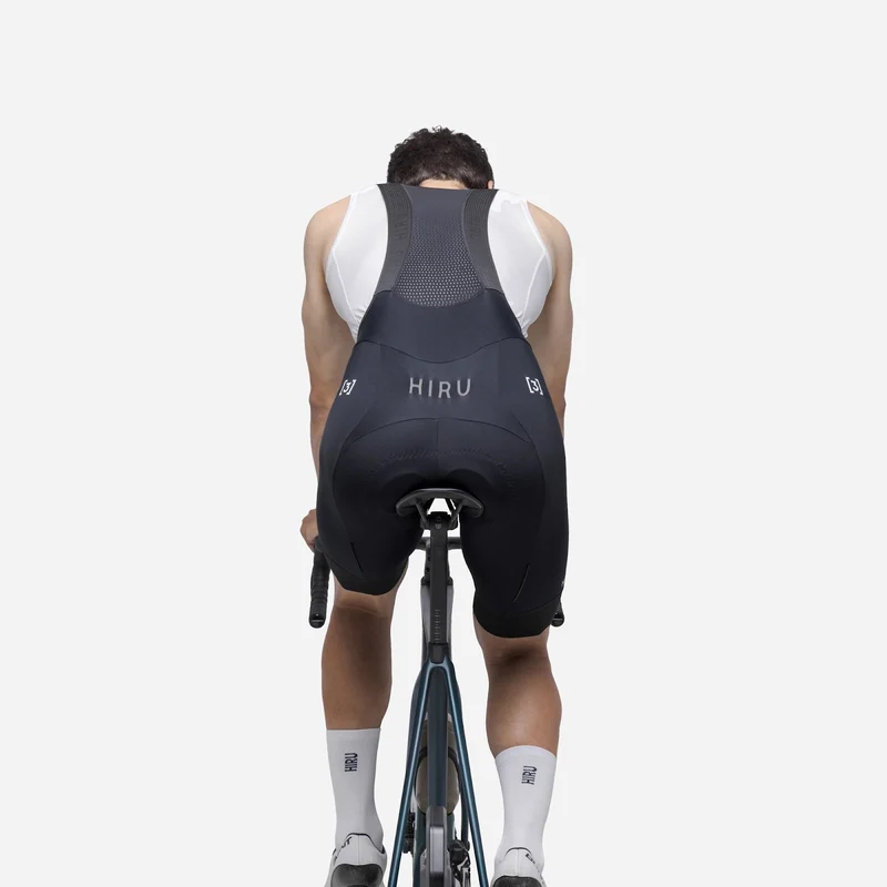 Hiru Lab Thermal Kurze Trägerhose Herren Schwarz