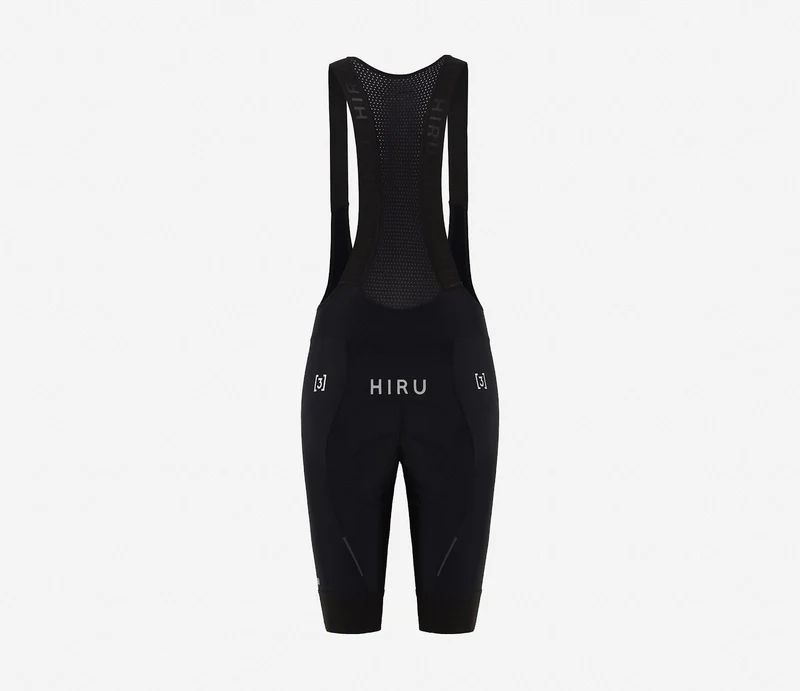 Hiru Lab Thermal Kurze Trägerhose Damen Schwarz