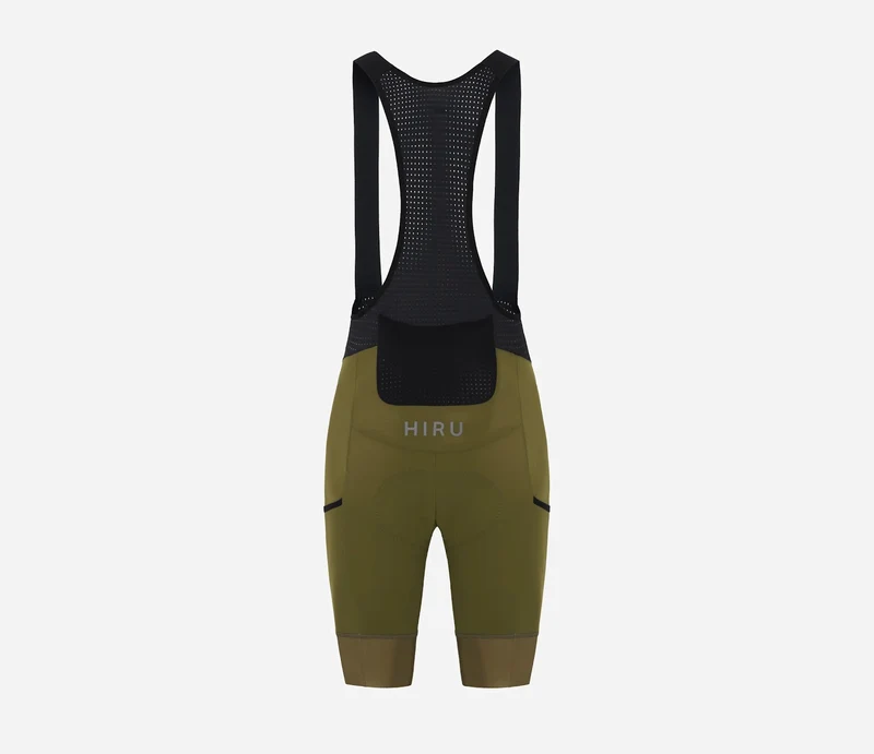 Hiru Advanced Cargo Kurze Trägerhose Damen Olive