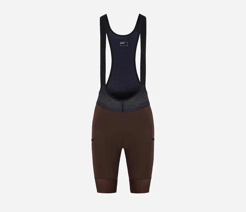 Hiru Advanced Cargo Kurze Trägerhose Damen Chocolate