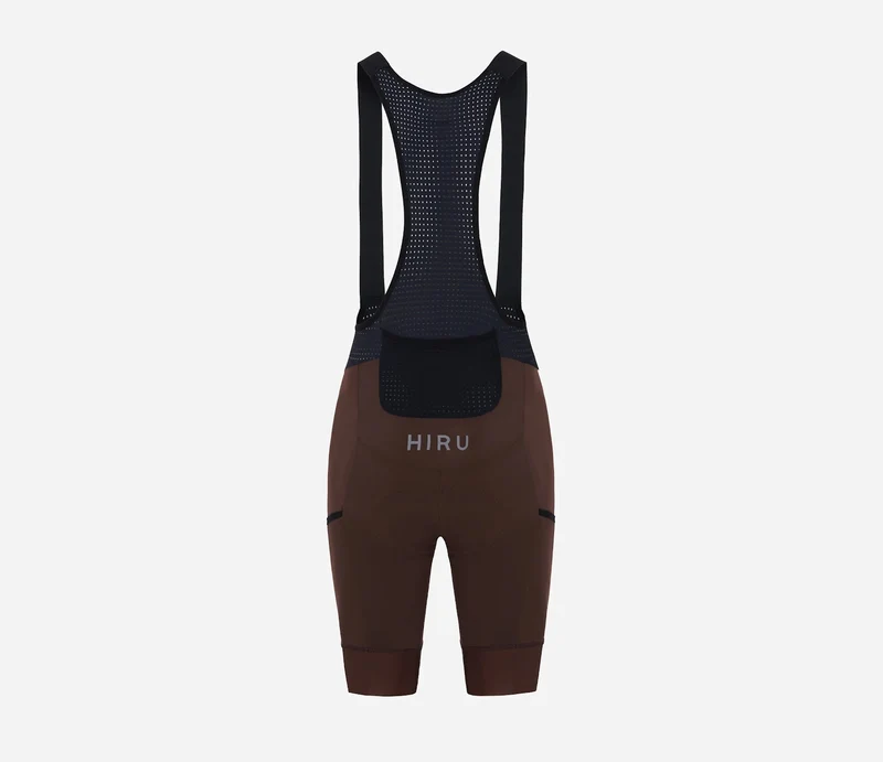 Hiru Advanced Cargo Kurze Trägerhose Damen Chocolate