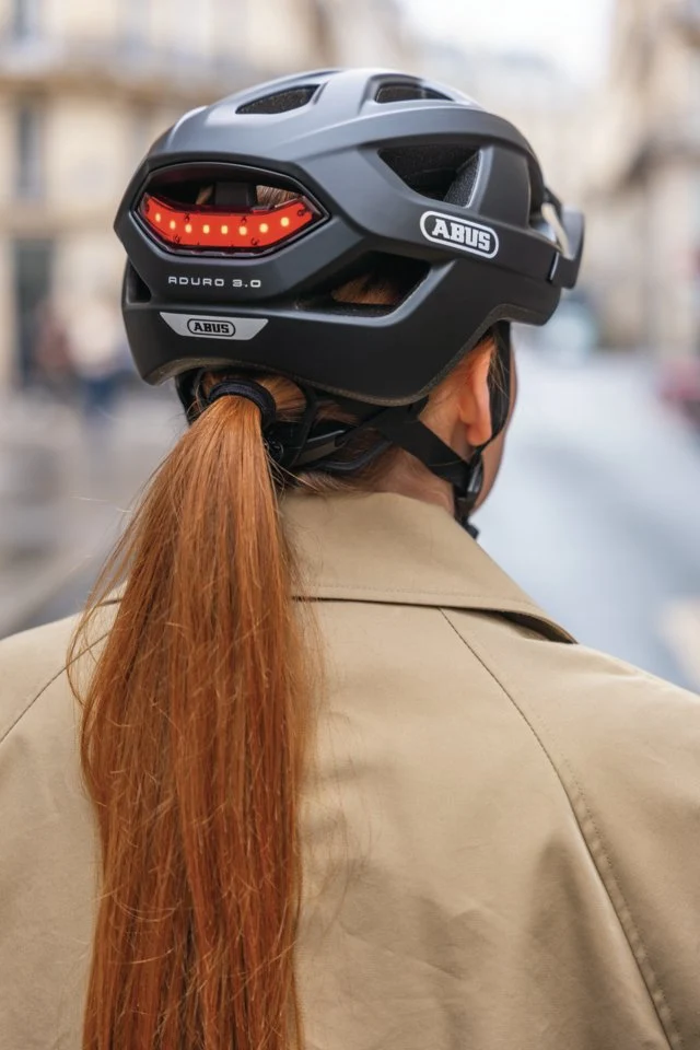 Abus Aduro 3.0 LED Stadthelm Orange Palm