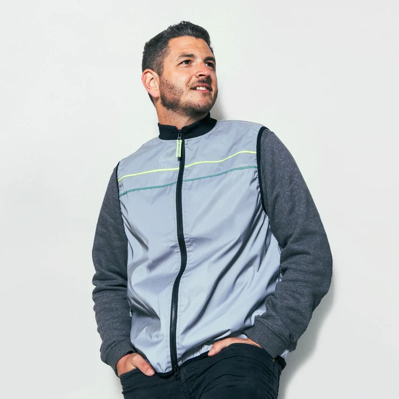 Gilet de vélo réfléchissant pour hommes George GoFluo