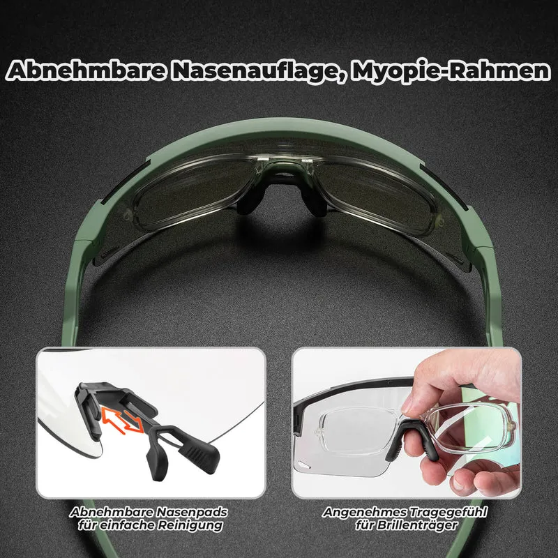 Winddichte Selbsttönende und Polarisierte Radbrille