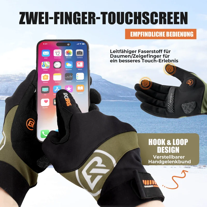 Herbst Fahrradhandschuhe Touchscreen-fähig