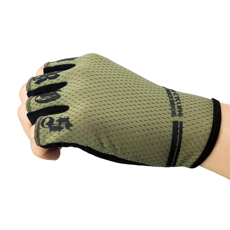 ROCKBROS Fahrrad Handschuhe Halbfinger rutschfest Stoßdämpfende Sommer