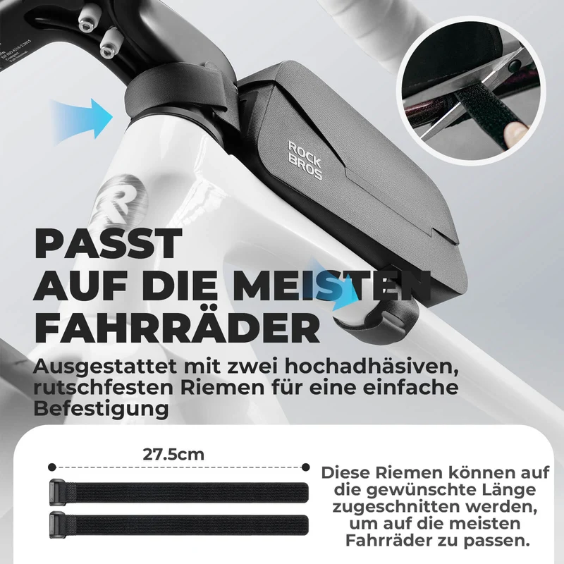 Magnetische Oberrohrtasche 100% Wasserdicht