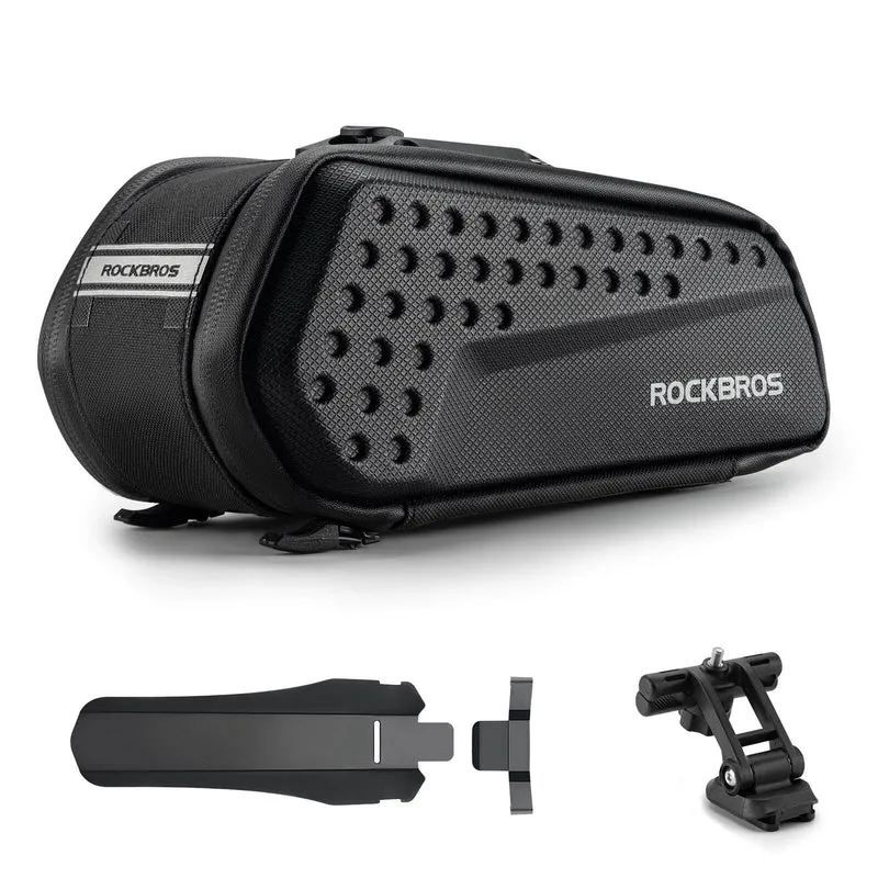 ROCKBROS Fahrrad Satteltasche mit Schutzblech Wasserabweisend 1,3L/0.8L