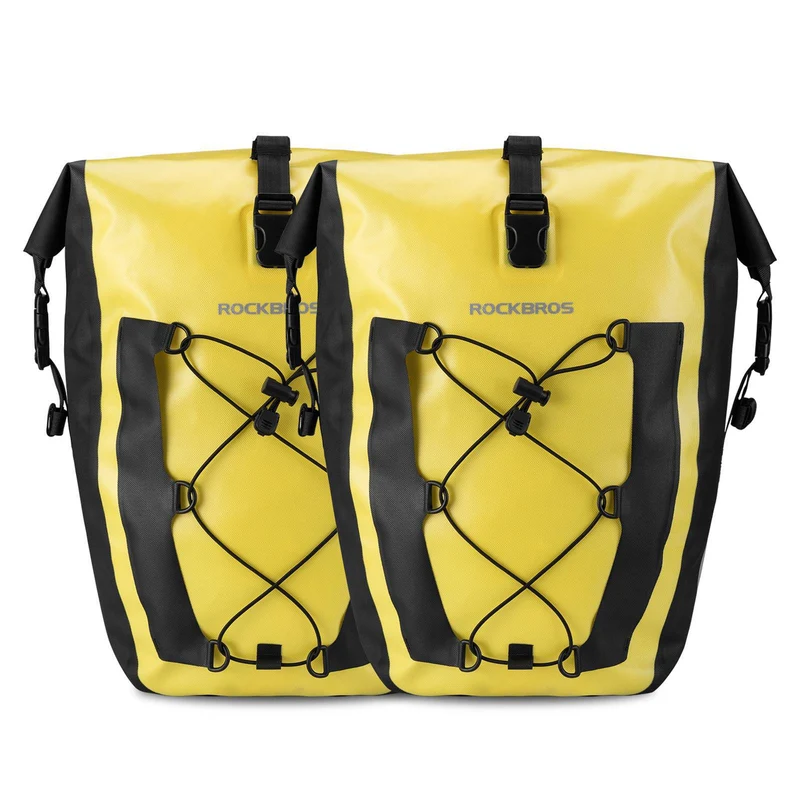 ROCKBROS 100 % wasserdichte Transporttaschen mit Netztasche 27L